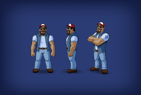 Ilustración de Personajes El Patrón del Camino